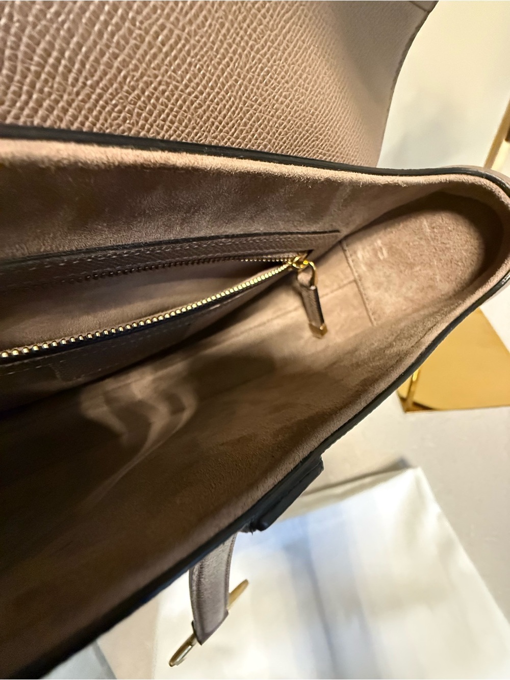 Auth Dior Saddle Shoulder Bag in Taupe, Made in Italy - Picture 13 of 16